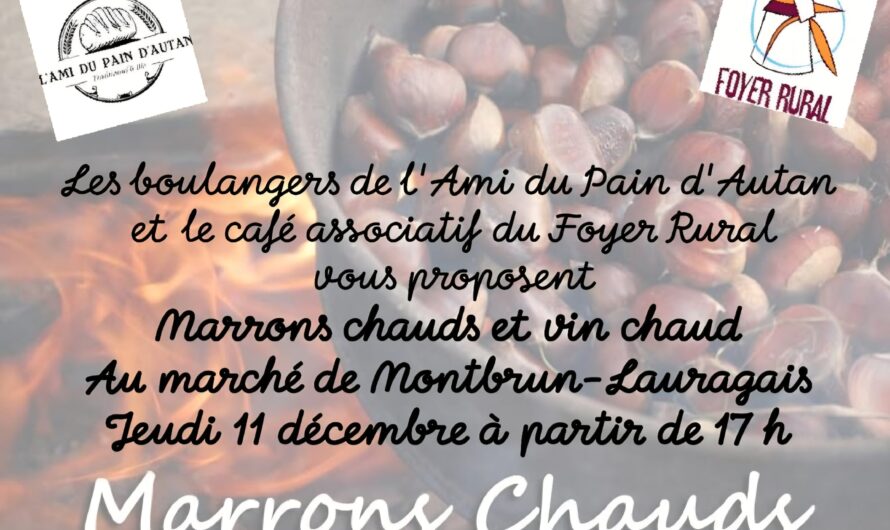 Marché du 11 décembre : Marrons et vin chaud